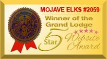 Mojave Elks Website Wins 5-Star Award From Grand Lodge